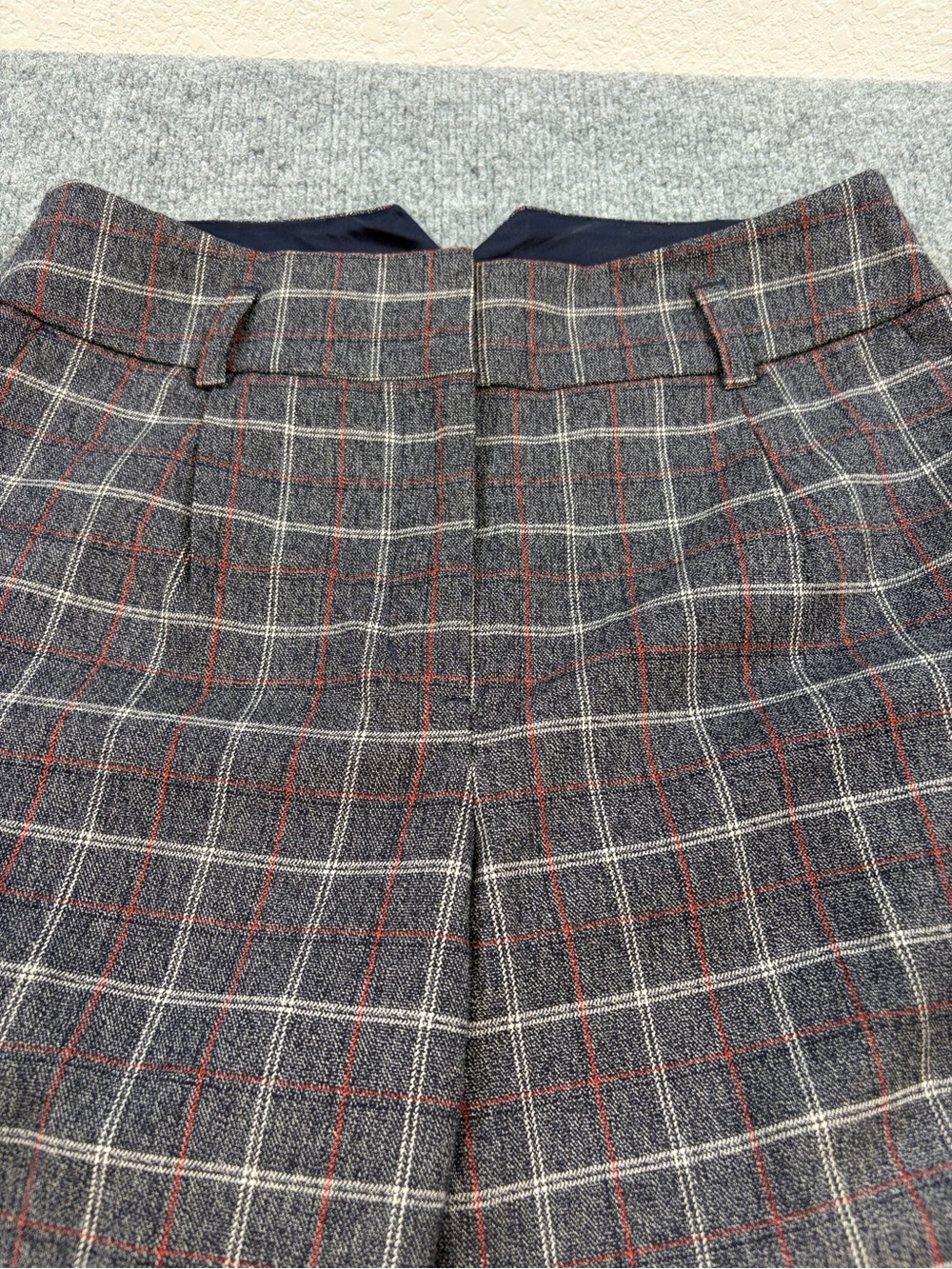Express Glen Plaid Ankle High Rise Slim Trouser Pants | Career Office Y2K | 8R - Picture 3 of 16